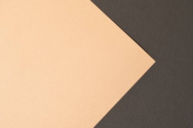 Kaba Kraft kağıt arkaplan, kağıt desenli siyah bej renkler. Metin için kopyalama alanı olan bir model