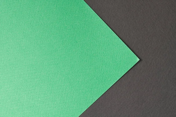 Grov Kraft Papper Bakgrund Papper Struktur Svart Gröna Färger Mockup — Stockfoto
