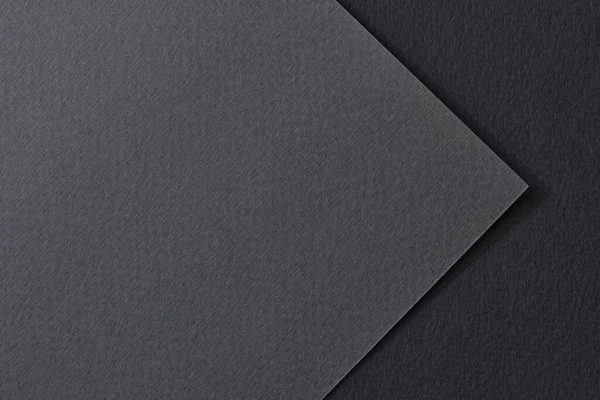 Hrubé Kraft Papír Pozadí Textura Papíru Černé Šedé Barvy Mockup — Stock fotografie