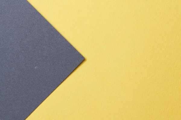 ラフなクラフト紙の背景 紙の質感青黄色 テキストのコピースペースを持つモックアップ — ストック写真