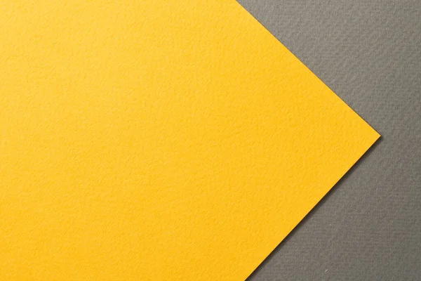 Ruwe Kraftpapier Achtergrond Papier Textuur Zwart Gele Kleuren Mockup Met — Stockfoto