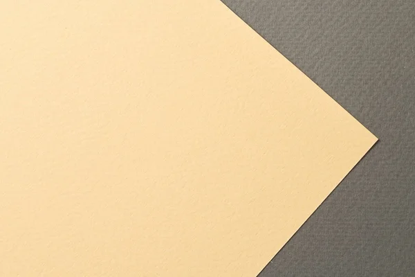 Hrubé Kraft Papír Pozadí Papírové Textury Černá Béžová Barva Mockup — Stock fotografie