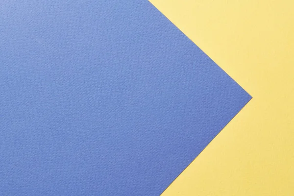 粗糙的牛皮纸背景 纸质地为蓝色黄色 带有文本复制空间的Mockup — 图库照片