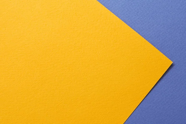ラフなクラフト紙の背景 紙の質感青オレンジの色 テキストのコピースペースを持つモックアップ — ストック写真