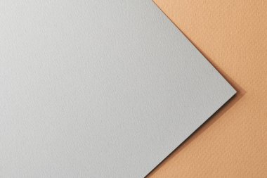 Kabataslak kağıt arka plan, kağıt desenli bej gri renkler. Metin için kopyalama alanı olan bir model