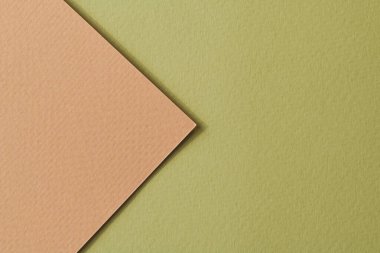 Kaba Kraft kağıt arka plan, kağıt desenli bej yeşil renkler. Metin için kopyalama alanı olan bir model