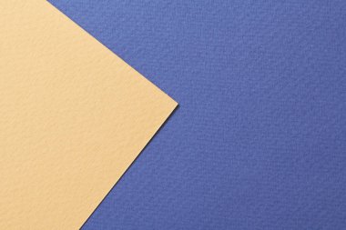 Kaba Kraft kağıt arka plan, kağıt deseni mavi bej renkler. Metin için kopyalama alanı olan bir model