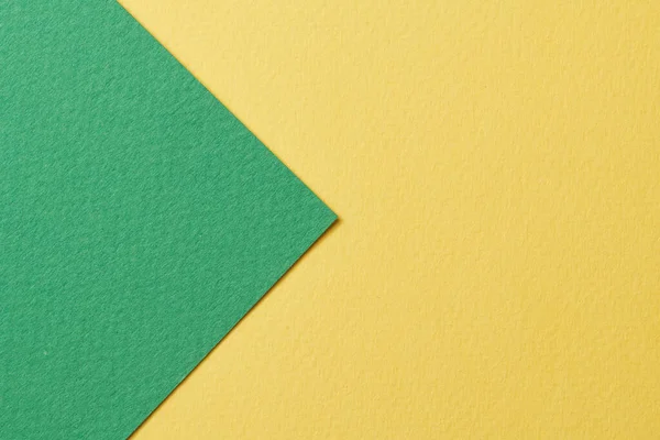 Rohes Kraftpapier Hintergrund Papierstruktur Gelb Grüne Farben Mockup Mit Kopierraum — Stockfoto
