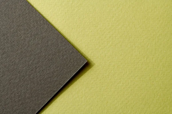 stock image Rough kraft paper background, paper texture black green colors. Mockup with copy space for text