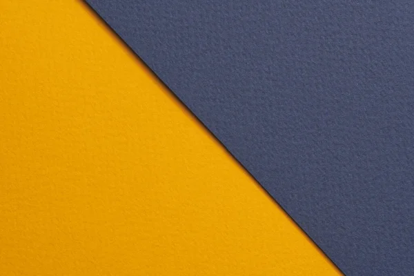 Grov Kraft Papper Bakgrund Papper Textur Blå Orange Färger Mockup — Stockfoto