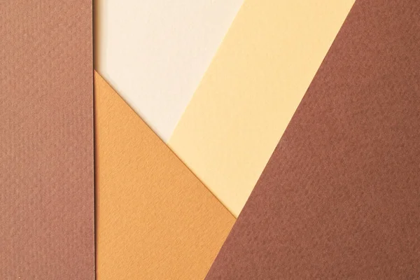 Ruwe Kraftpapier Achtergrond Papier Textuur Verschillende Tinten Bruin Mockup Met — Stockfoto