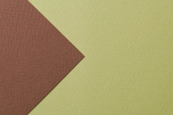 Ruwe Kraftpapier Achtergrond Papier Textuur Bruin Groene Kleuren Mockup Met — Stockfoto