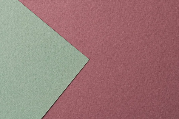 Durva Kraft Papír Háttér Papír Textúra Burgundi Zöld Színek Mockup — Stock Fotó