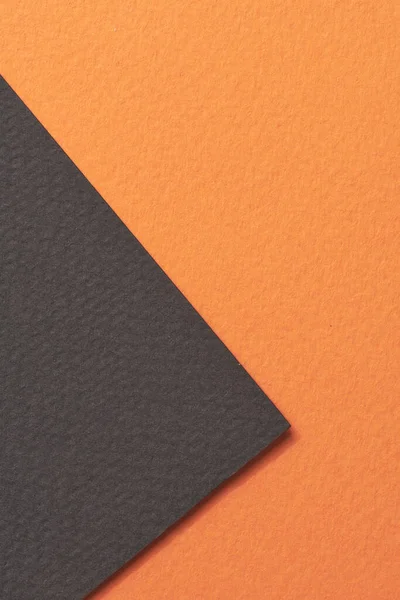 Durva Kraft Papír Háttér Papír Textúra Fekete Narancs Színek Mockup — Stock Fotó