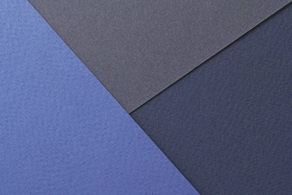Fondo Papel Kraft Áspero Textura Papel Diferentes Tonos Azul Burla —  Fotos de Stock