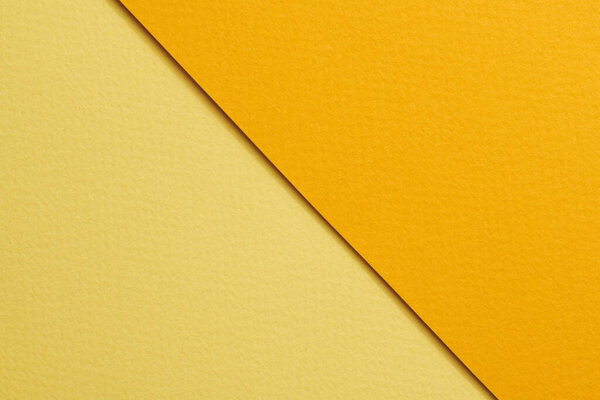 Rough kraft paper background, paper texture orange yellow colors. Mockup with copy space for text