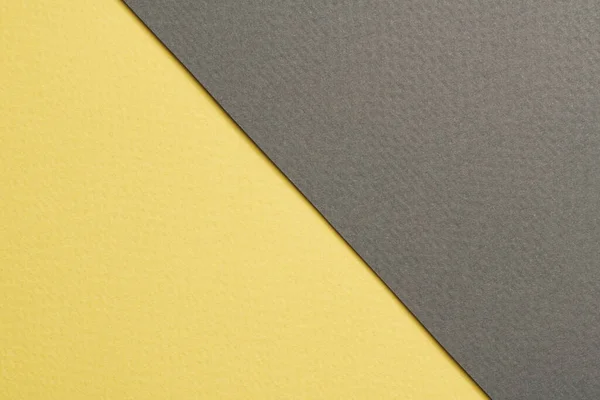 Ruwe Kraftpapier Achtergrond Papier Textuur Zwart Gele Kleuren Mockup Met — Stockfoto