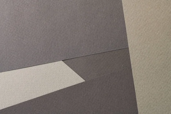 ラフなクラフト紙の背景 紙の質感黒灰色の異なる色合い テキストのコピースペースを持つモックアップ — ストック写真