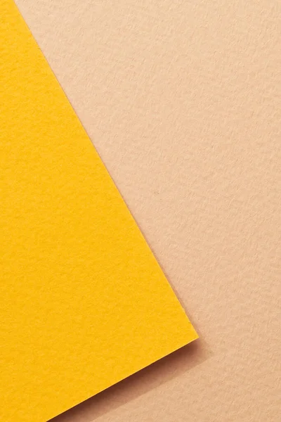 Rohes Kraftpapier Hintergrund Papierstruktur Gelb Beige Farben Mockup Mit Kopierraum — Stockfoto