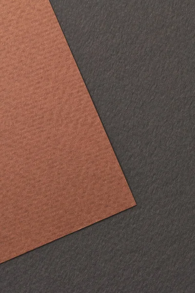 Rough kraft paper background, paper texture black brown colors. Mockup with copy space for text