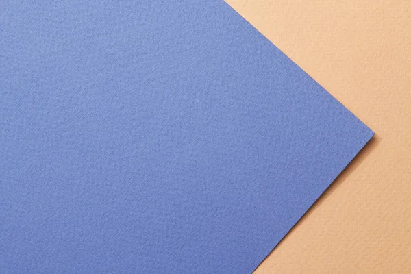 stock image Rough kraft paper background, paper texture blue beige colors. Mockup with copy space for text