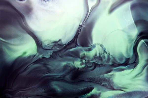 Donkere Mix Van Groene Kleuren Creatieve Achtergrond Abstracte Kunstdruk Aquarelvlekken — Stockfoto