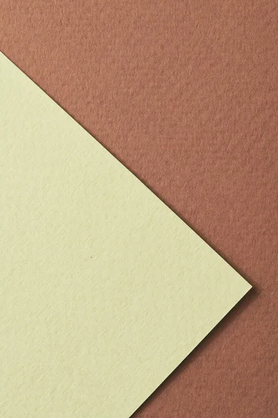 Ruvido Sfondo Carta Kraft Carta Texture Marrone Colori Verdi Mockup — Foto Stock