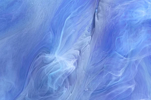Fondo Arte Líquido Contraste Azul Explosión Tinta Pintura Nubes Abstractas — Foto de Stock