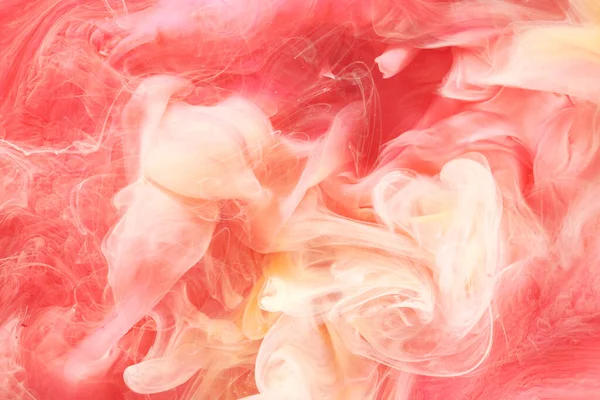 Fondo Arte Líquido Contraste Rojo Claro Explosión Tinta Pintura Nubes — Foto de Stock