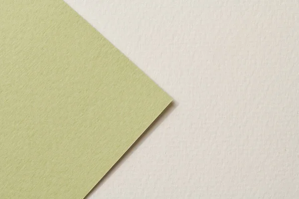 Hrubé Kraft Papír Pozadí Textura Papíru Bílé Zelené Barvy Mockup — Stock fotografie
