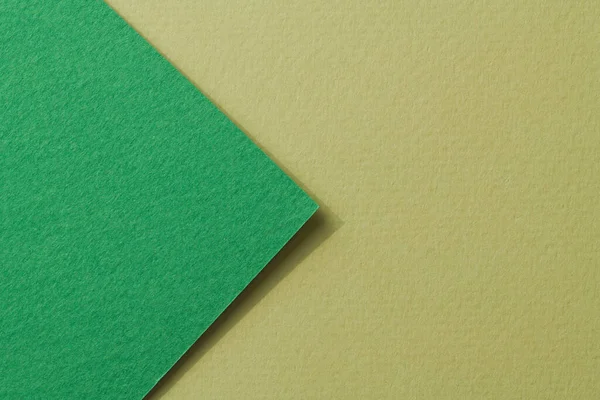 stock image Rough kraft paper background, paper texture different shades of green. Mockup with copy space for text