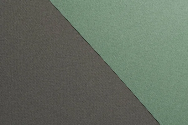 ラフなクラフト紙の背景 紙の質感黒緑の色 テキストのコピースペースを持つモックアップ — ストック写真