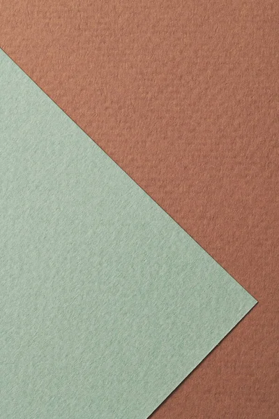 Rough kraft paper background, paper texture brown blue colors. Mockup with copy space for text