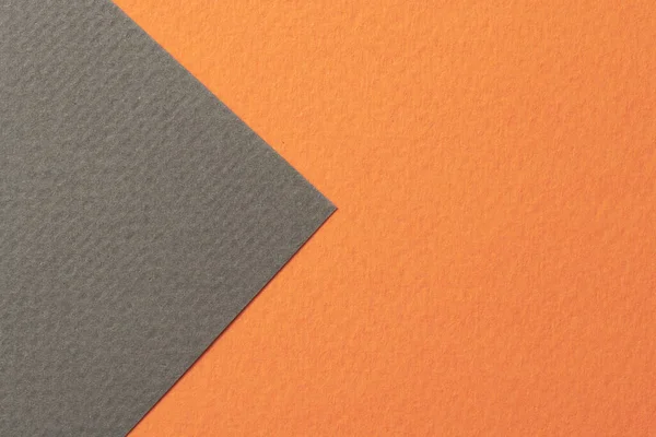 Hrubý Papír Kraft Pozadí Textura Papíru Černá Oranžová Barvy Mockup — Stock fotografie