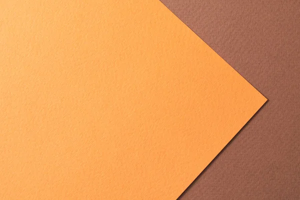Fondo Papel Kraft Áspero Textura Papel Naranja Colores Marrones Mockup — Foto de Stock