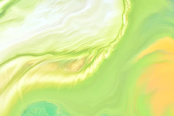 Leichte Mischung Aus Grünen Farben Kreativen Hintergrund Abstrakter Kunstdruck Aquarellflecken — Stockfoto