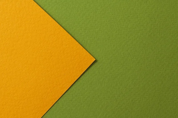 Rohes Kraftpapier Hintergrund Papierstruktur Orange Grüne Farben Mockup Mit Kopierraum — Stockfoto