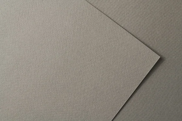 Durva Kraft Papír Darab Háttér Geometriai Monokróm Papír Textúra Szürke — Stock Fotó