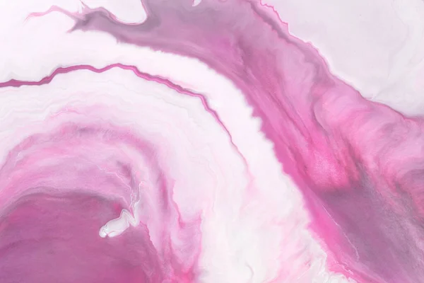 Art Liquide Abstrait Taches Taches Peinture Encre Alcool Rose Texture — Photo