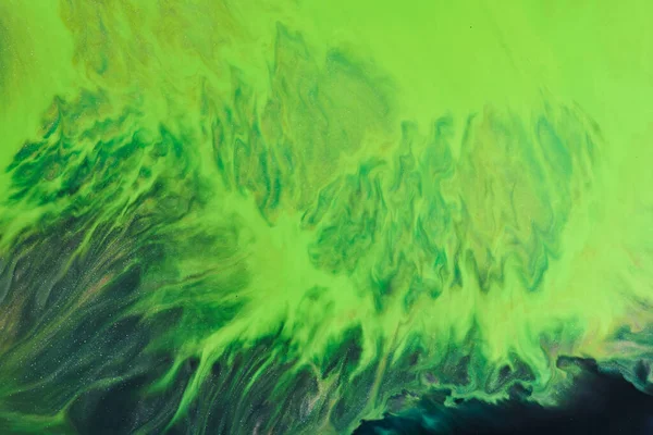 Yaratıcı Arkaplan Yeşil Renklerin Açık Karışımı Soyut Resim Baskısı Suluboya — Stok fotoğraf