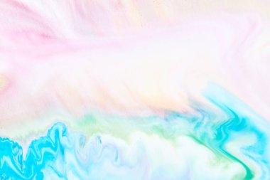 Renklerin ışık karışımı arka plan. Soyut baskı, suluboya lekeleri, alkol mürekkebi akışı.