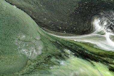 Soyut arkaplan sıvısı sanat, çok renkli mermer doku, boya lekeleri ve lekeler