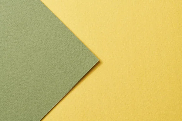 Fondo Papel Kraft Áspero Textura Papel Color Verde Amarillo Mockup — Foto de Stock