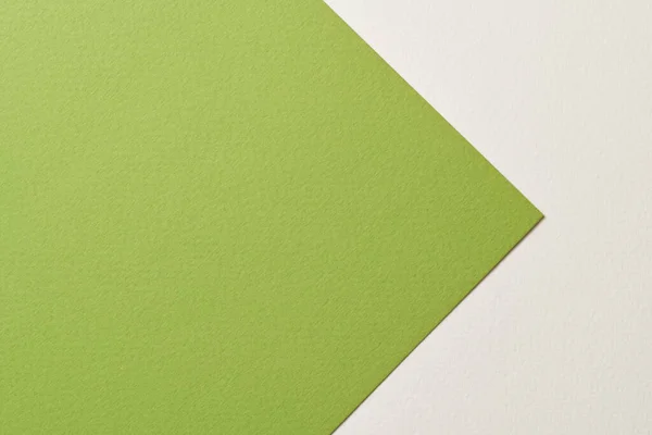 Fondo Papel Kraft Áspero Textura Papel Blanco Colores Verdes Mockup — Foto de Stock