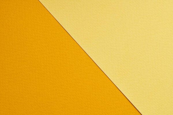 Rough kraft paper background, paper texture orange yellow colors. Mockup with copy space for text