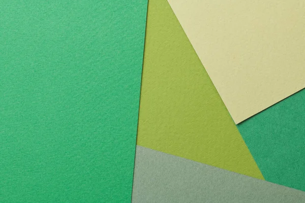 Fondo Papel Kraft Áspero Textura Papel Diferentes Tonos Verde Mockup — Foto de Stock