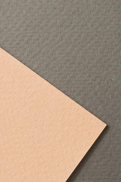 Rohes Kraftpapier Hintergrund Papierstruktur Schwarz Beige Farben Mockup Mit Kopierraum — Stockfoto