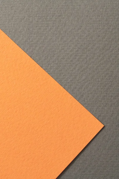 Papier Kraft Brut Fond Texture Papier Noir Couleurs Orange Maquette — Photo