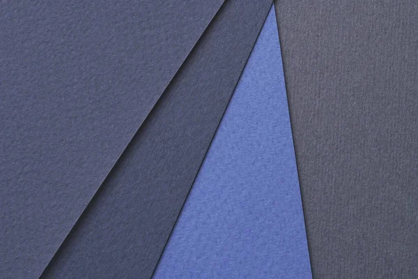 ラフクラフト紙の背景 紙の質感青の異なる色合い Mockup Copy Space Tex — ストック写真