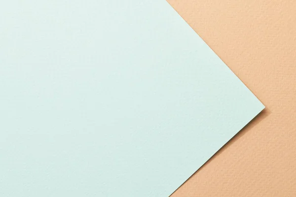Hrubý Papír Kraft Pozadí Papírová Textura Máta Béžové Barvy Mockup — Stock fotografie